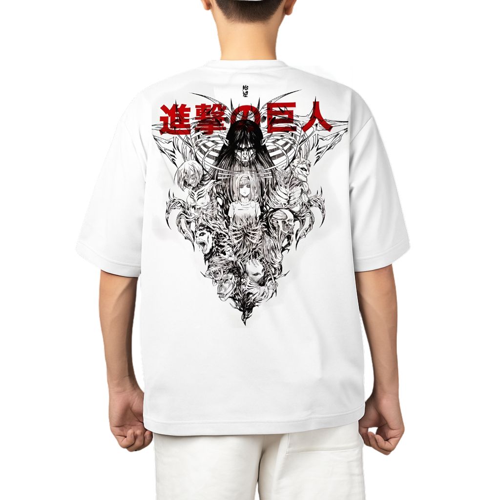 Attack on Titan (10) oversized t shirt print of attack on titan