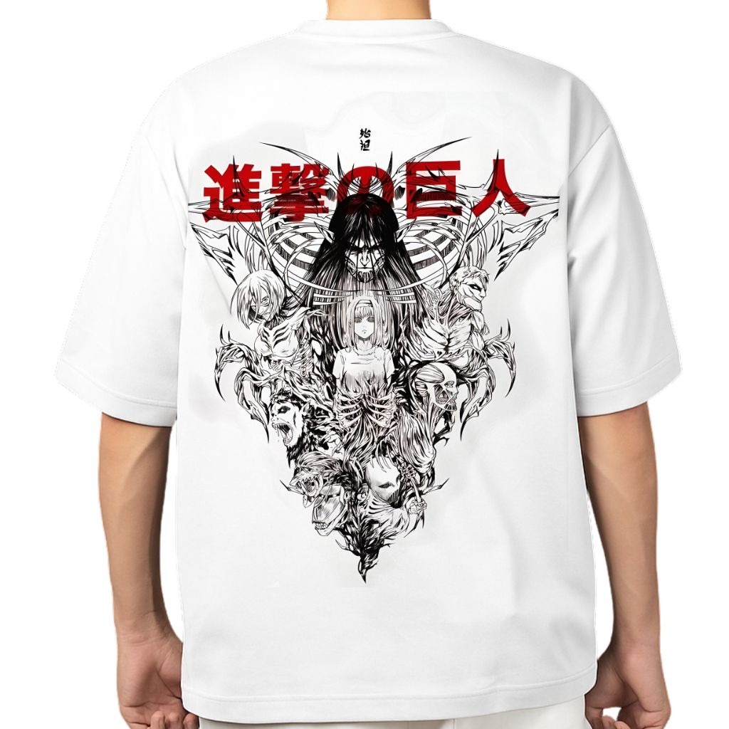 Attack on Titan (9) oversized t shirt print of attack on titan