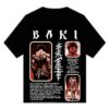 oversized t shirt of anime-baki print