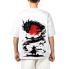 CUSTOME T SHIRT (2) samurai warrior and dragon design printed oversized t shirt