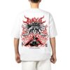 oversized printed t shirt of Anime heaven chain slaying moon