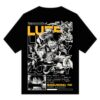 oversizrd t shirt with print of Lufi Anime character