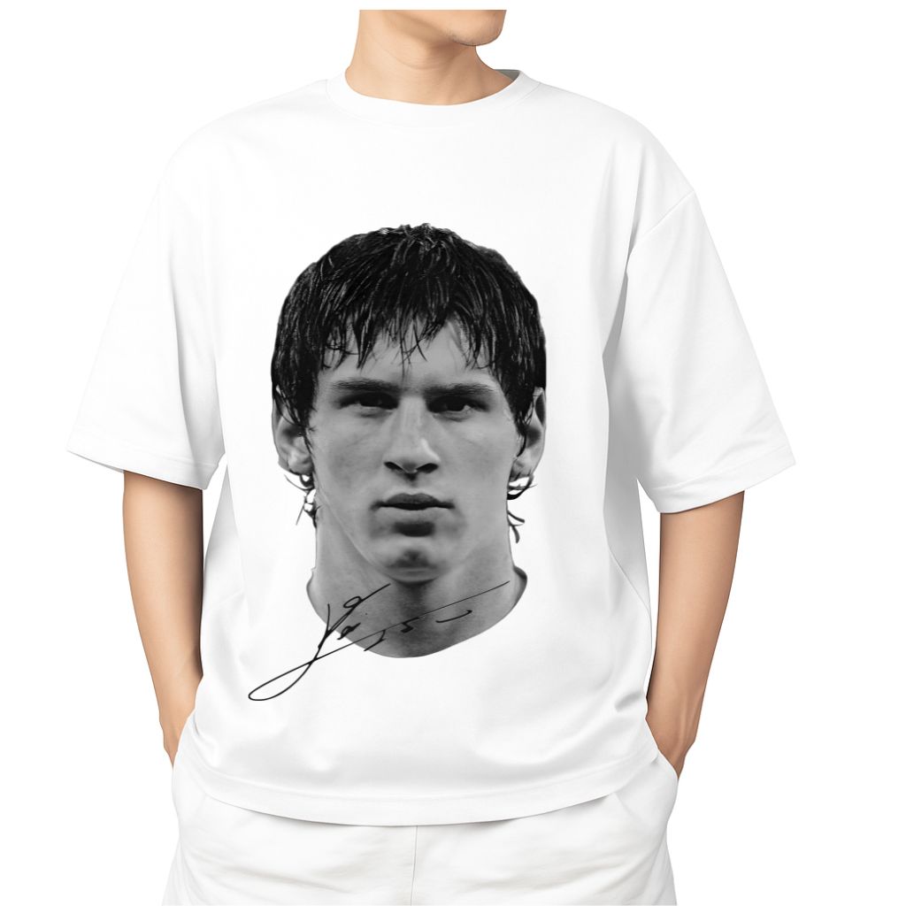 OVERSIZED T SHIRT OF PRINT WITH MESSI