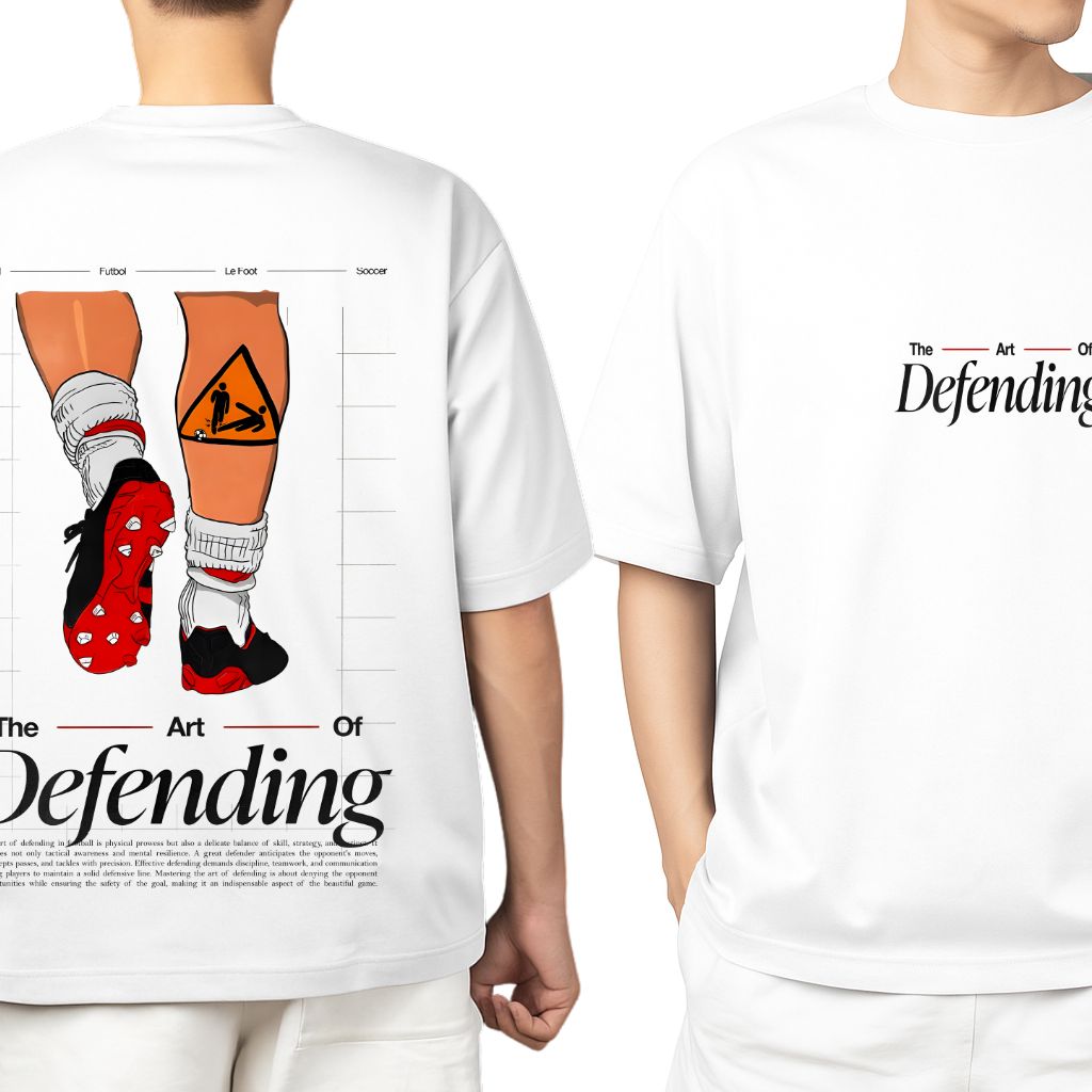 Football – Art of Defending oversized t shirt