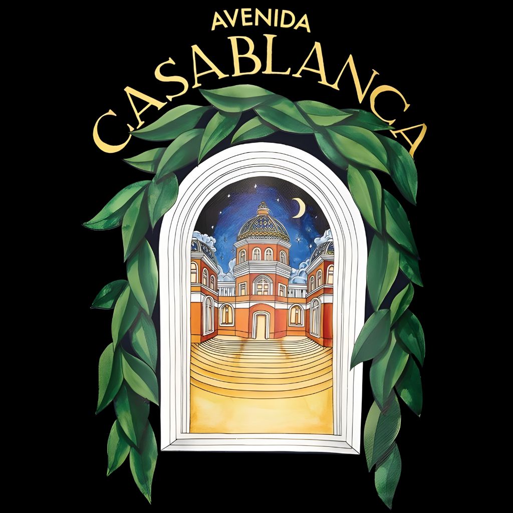 oversized t shirt with print of Avenida Casablanca