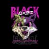 oversized printed t shirt of black limited