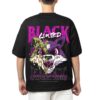 oversized printed t shirt of black limited