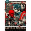 oversized printed t shirt of marvel Captain America