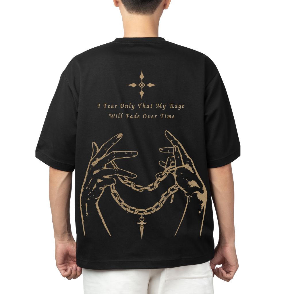 oversized t shirt print of Custom Chain