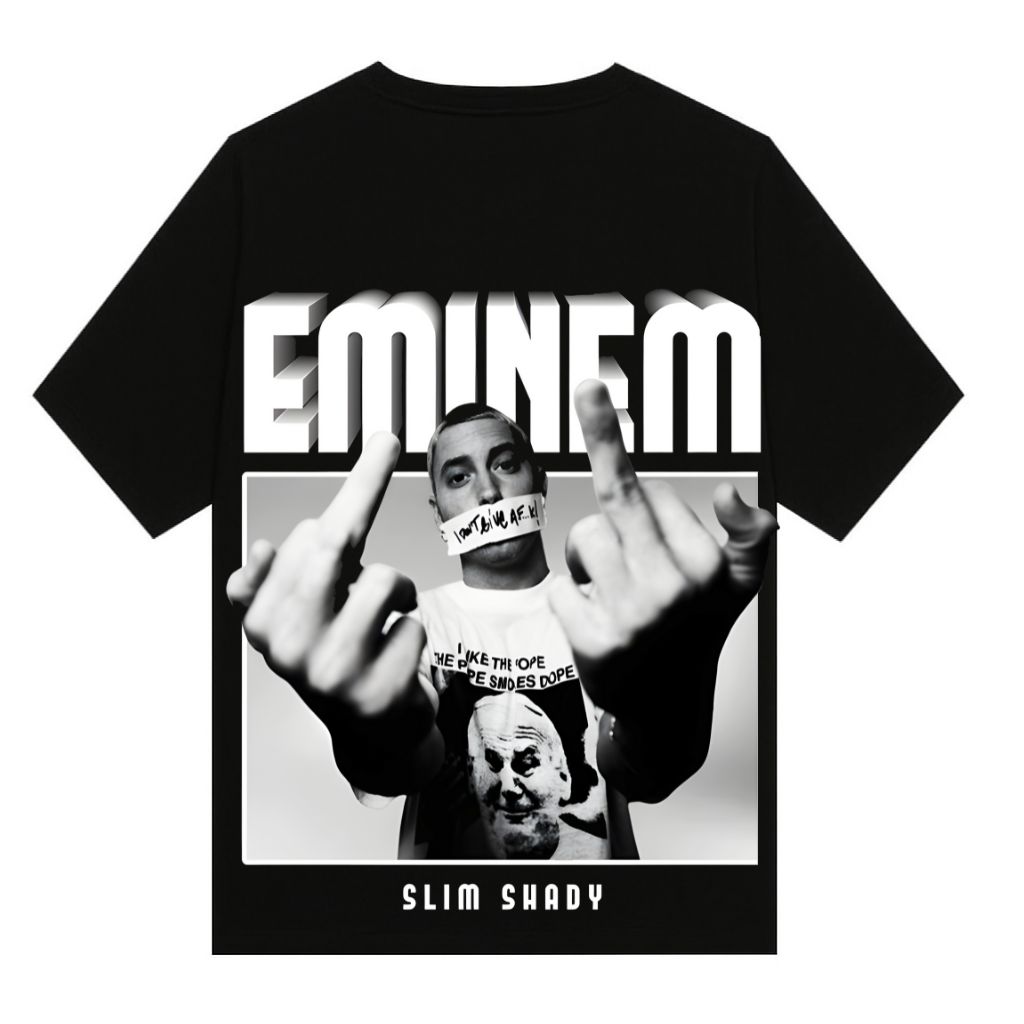 oversized t shirt print of Custom Eminem