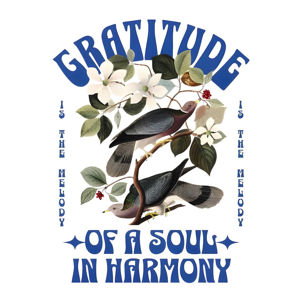 Gratitude of a soul in harmony oversized t shirt of Gratitude of a soul in harmony