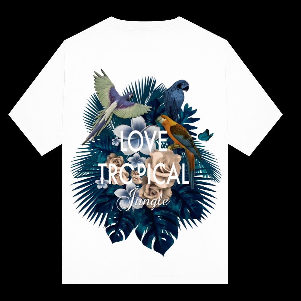Love Tropical Jungle oversized t shirt