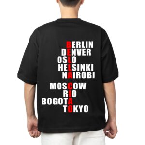 money heist oversized t shirt