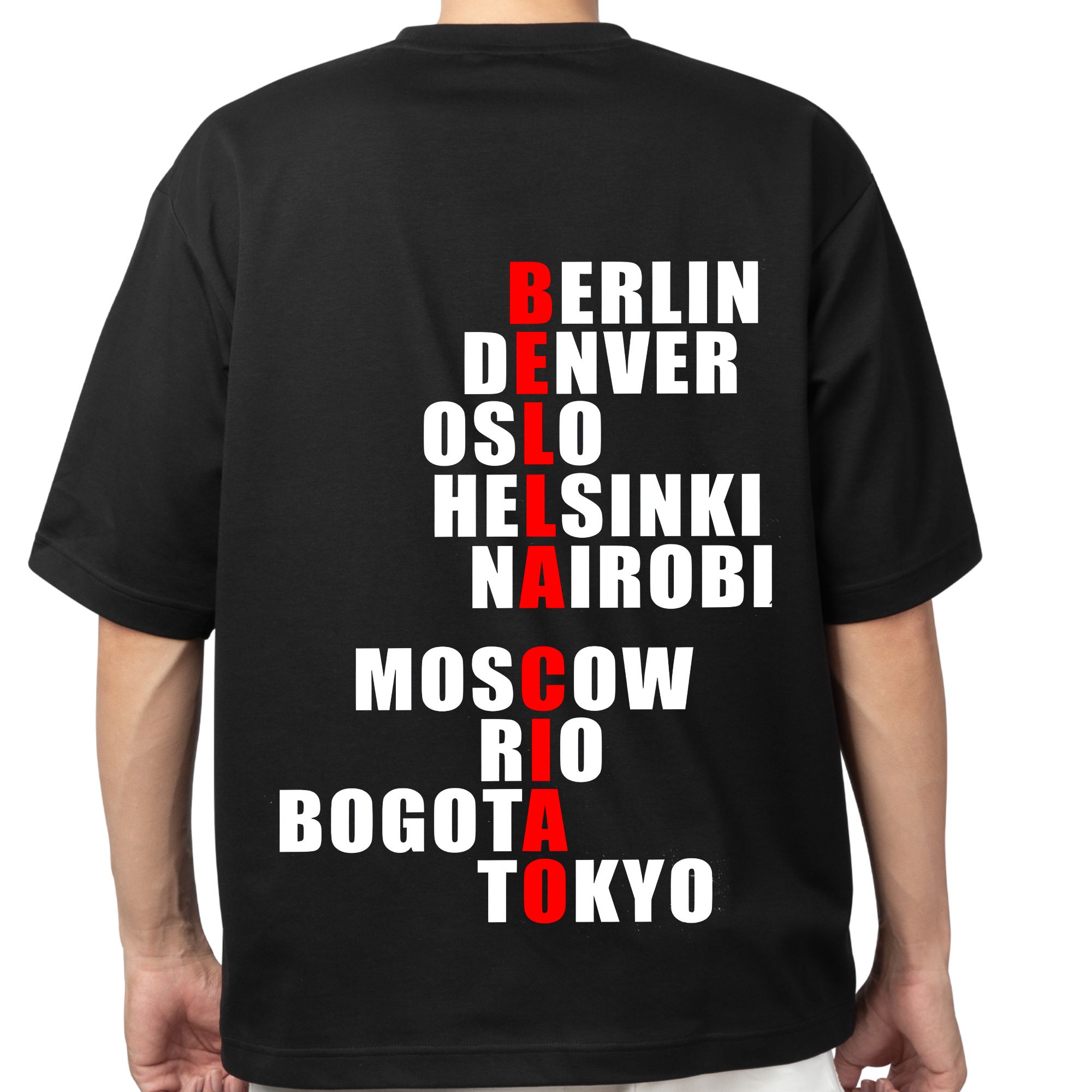 Money Heist (3) money heist oversized t shirt