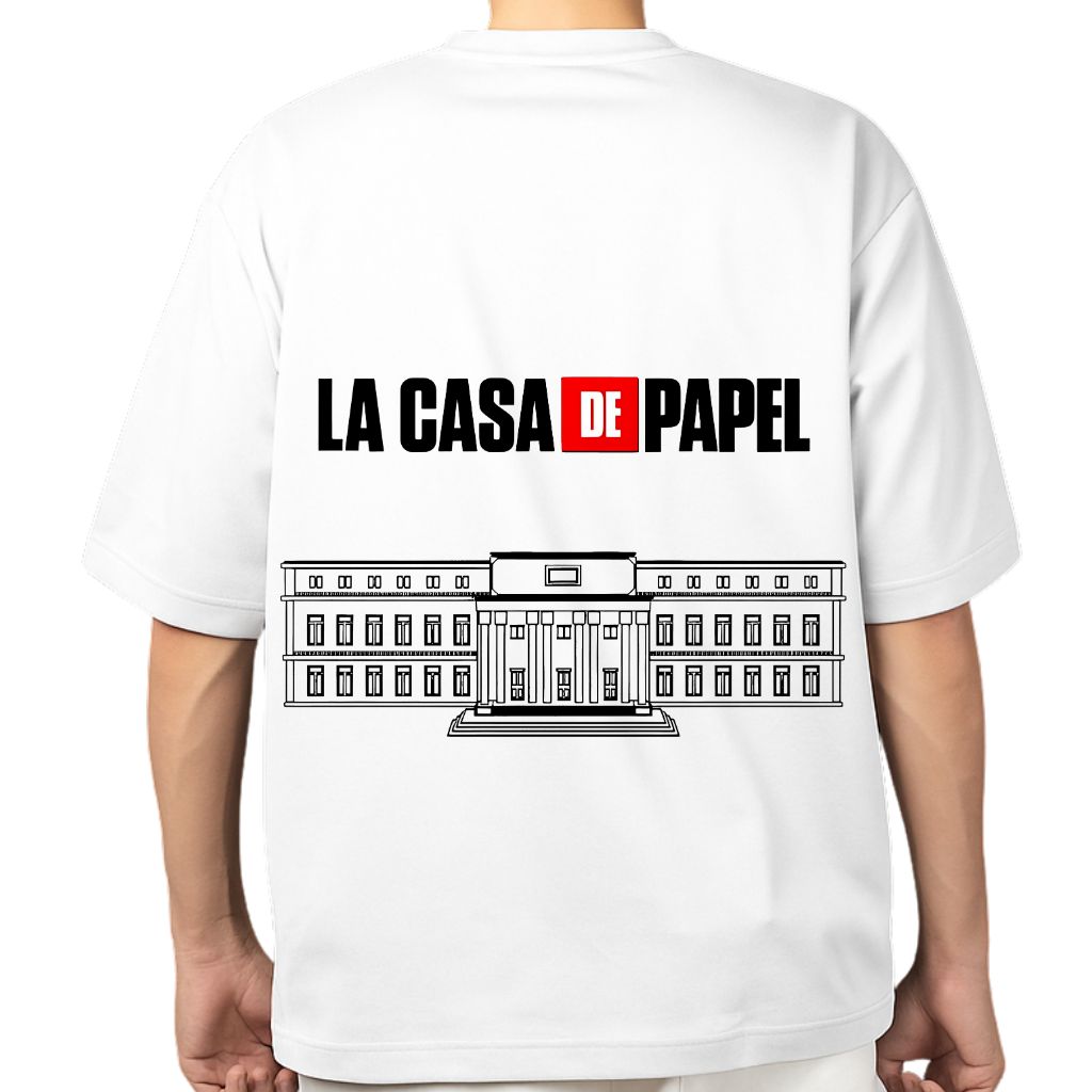 Money Heist (5) Web Series - Money Heist - oversized t shirt