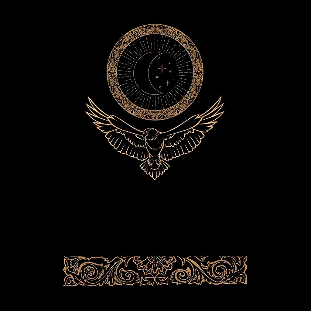 Moon and Eagle oversized t shirt