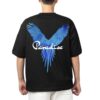 oversized printed t shirt of black limited
