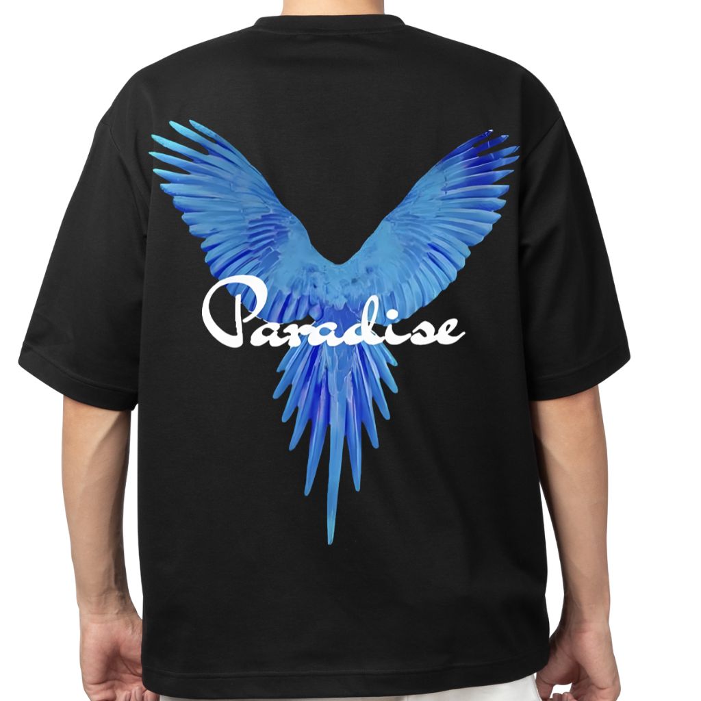 oversized printed t shirt of black limited