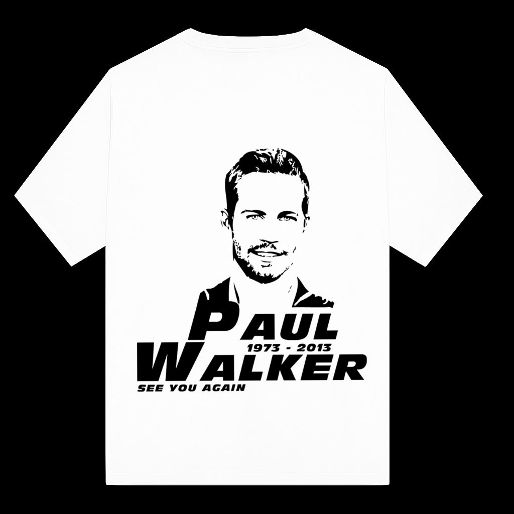 Paul Walker (7) Movie – Fast and Furious - Paul walker - oversized t shirt