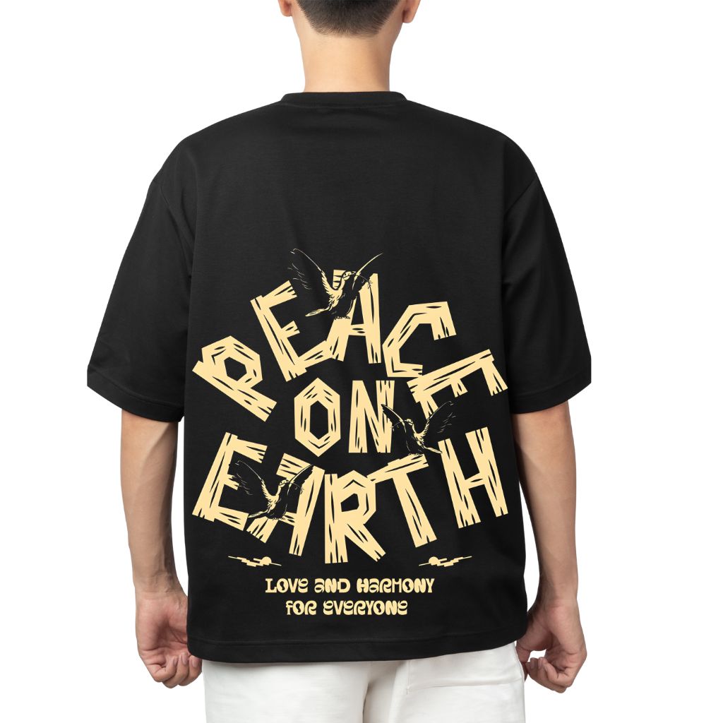 Peace on Earth oversized t shirt