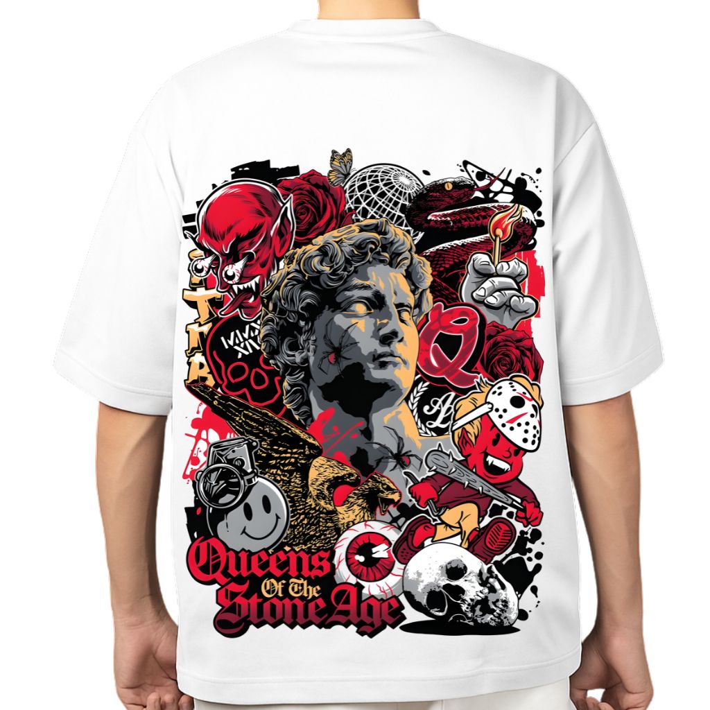 Queens of the stone age (1) Queens of the stone age oversized t shirt