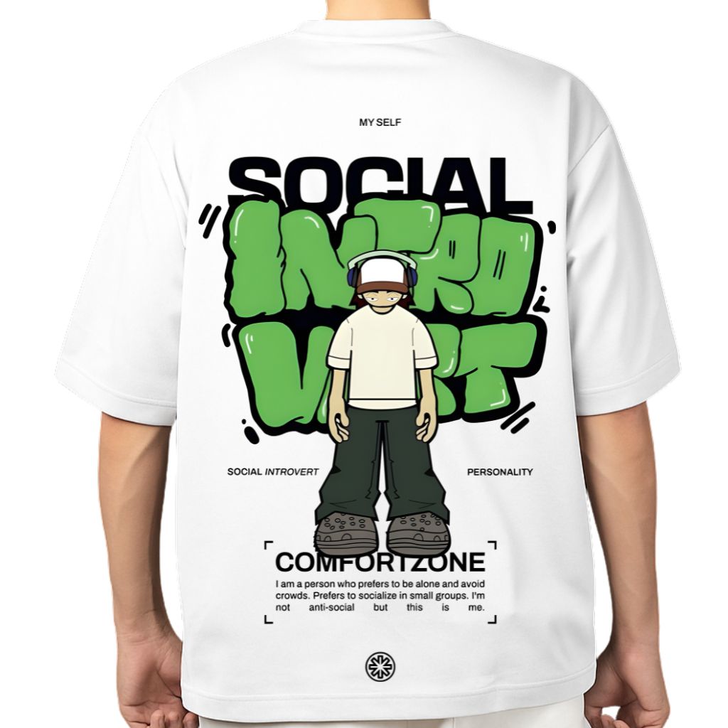 Social introvert (1) Social introvert oversized t shirt