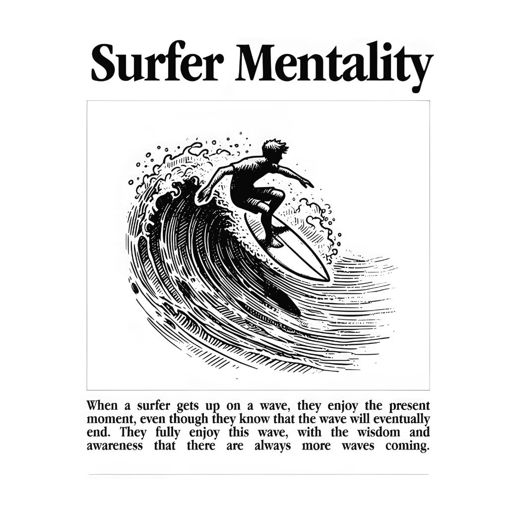 Surf Mentality over sized t shirt