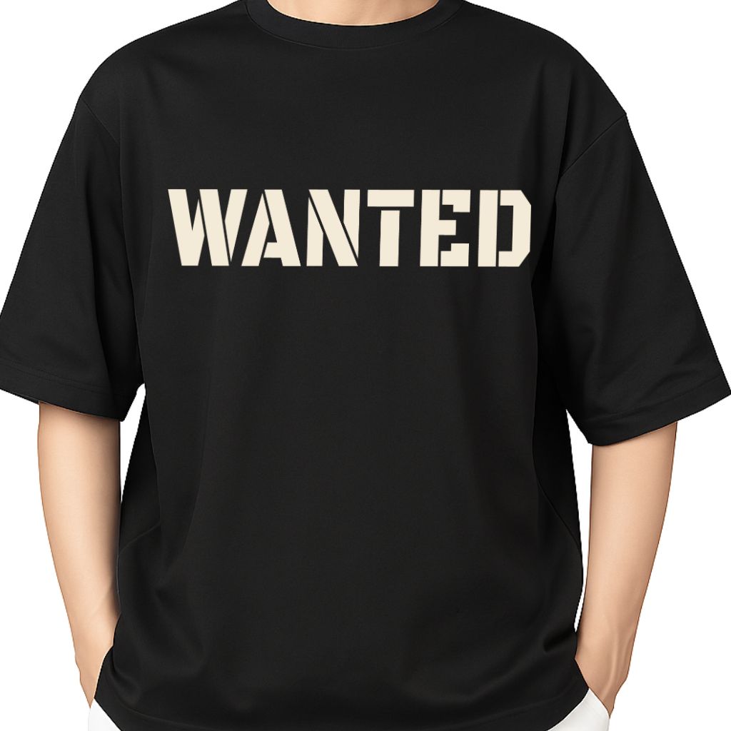 Custom - Wanted oversized t shirt