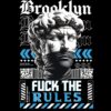 oversized t shirt of print Brooklyn