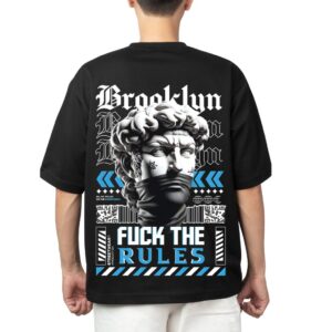 oversized t shirt of print Brooklyn
