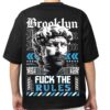 oversized t shirt of print Brooklyn