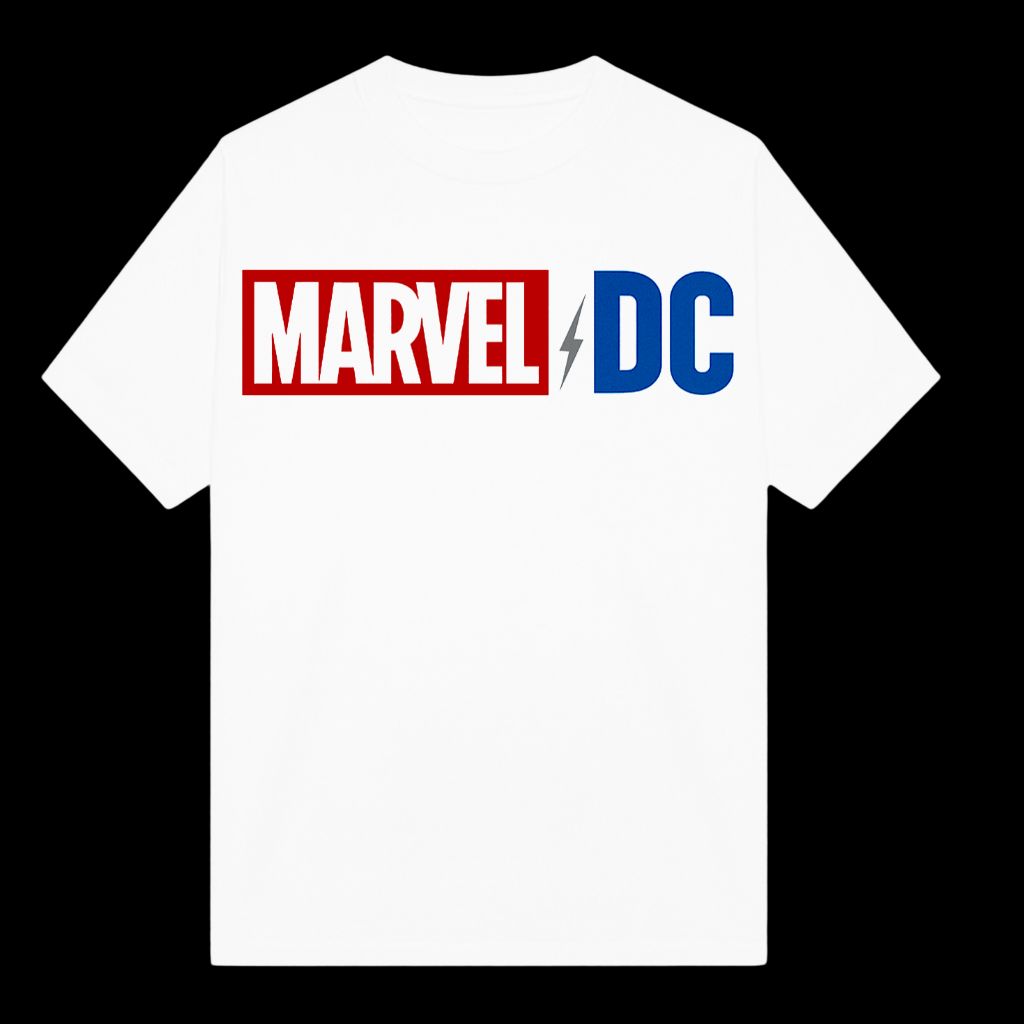 dc and marvel oversized t shirt