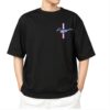 mustang design oversized t shirt
