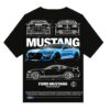 mustang design oversized t shirt