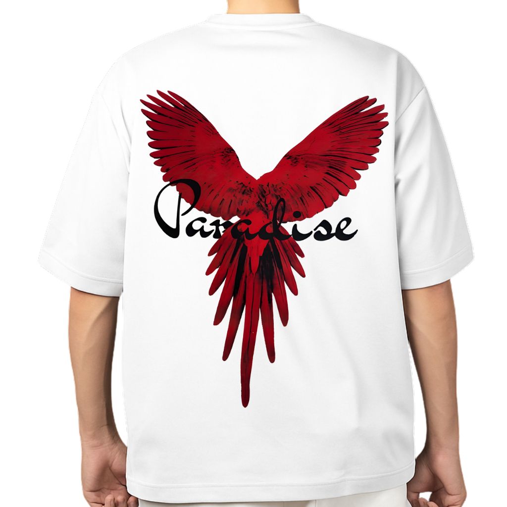 red paradise (1) Red paradise oversized t shirt