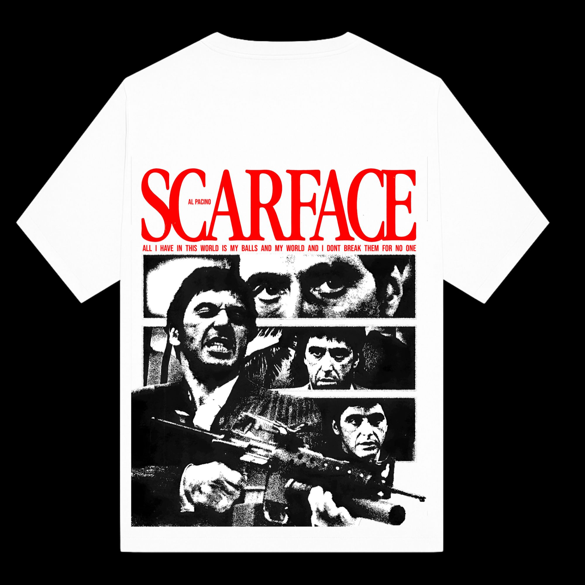 scarface (3) Movie – Scarface oversized t shirt design