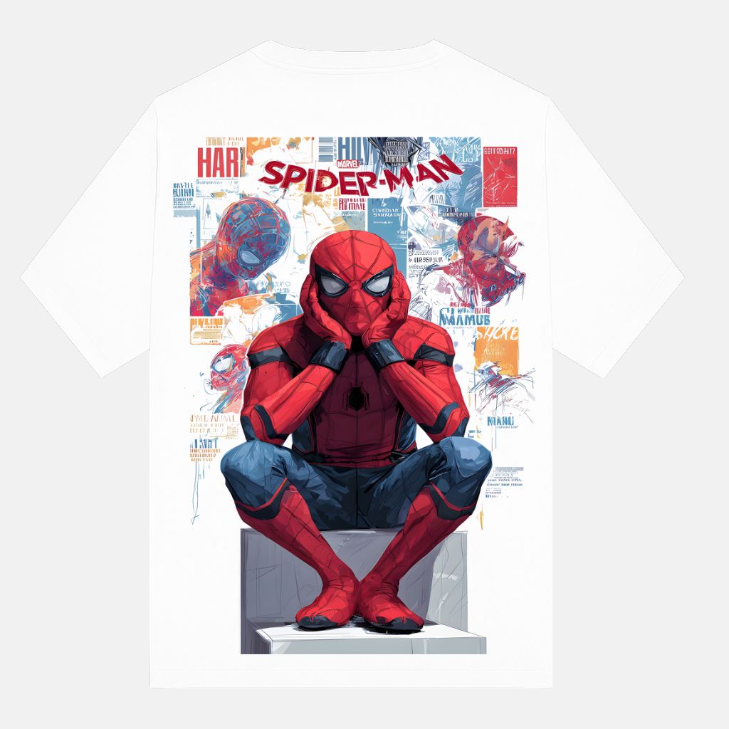spiderman (1) oversized printed t shirt of marvel spiderman