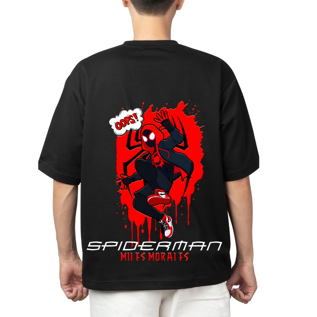 spiderman (10) spiderman over sized t shirt