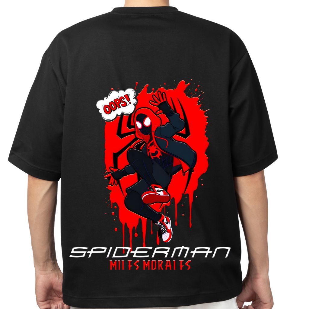 spiderman (11) spiderman over sized t shirt