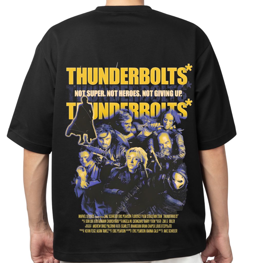 DC – Thunderbolt oversized t shirt