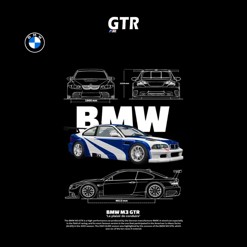 BMW - GTR (1) BMW - GTR oversized t shirt