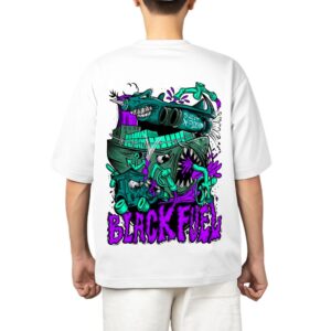 Oversized Custom T-Shirt - Custom - Black Fuel