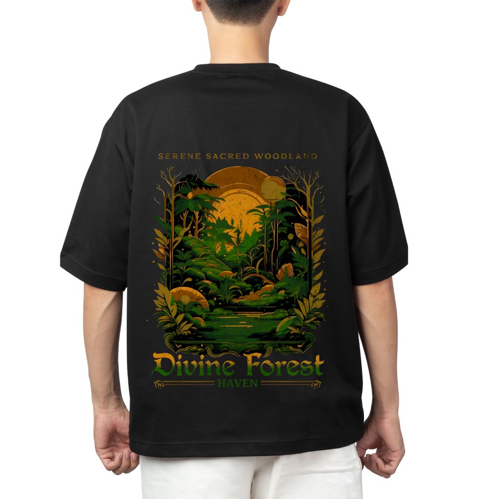 Oversized Custom T-Shirt - Custom - Divine Forest