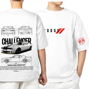 Oversized Custom T-Shirt – Automobile – Car – Dodge Challenger - 3
