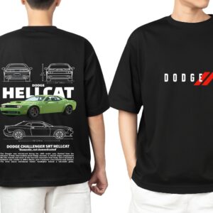 Oversized Custom T-Shirt – Automobile – Car – Dodge Challenger
