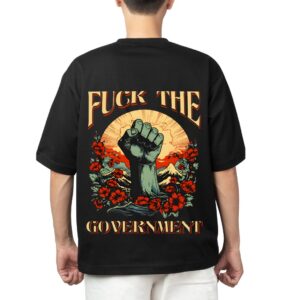 Oversized Custom T-Shirt - Custom - Fuck The Government