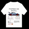 oversized t shirt of porsche 911