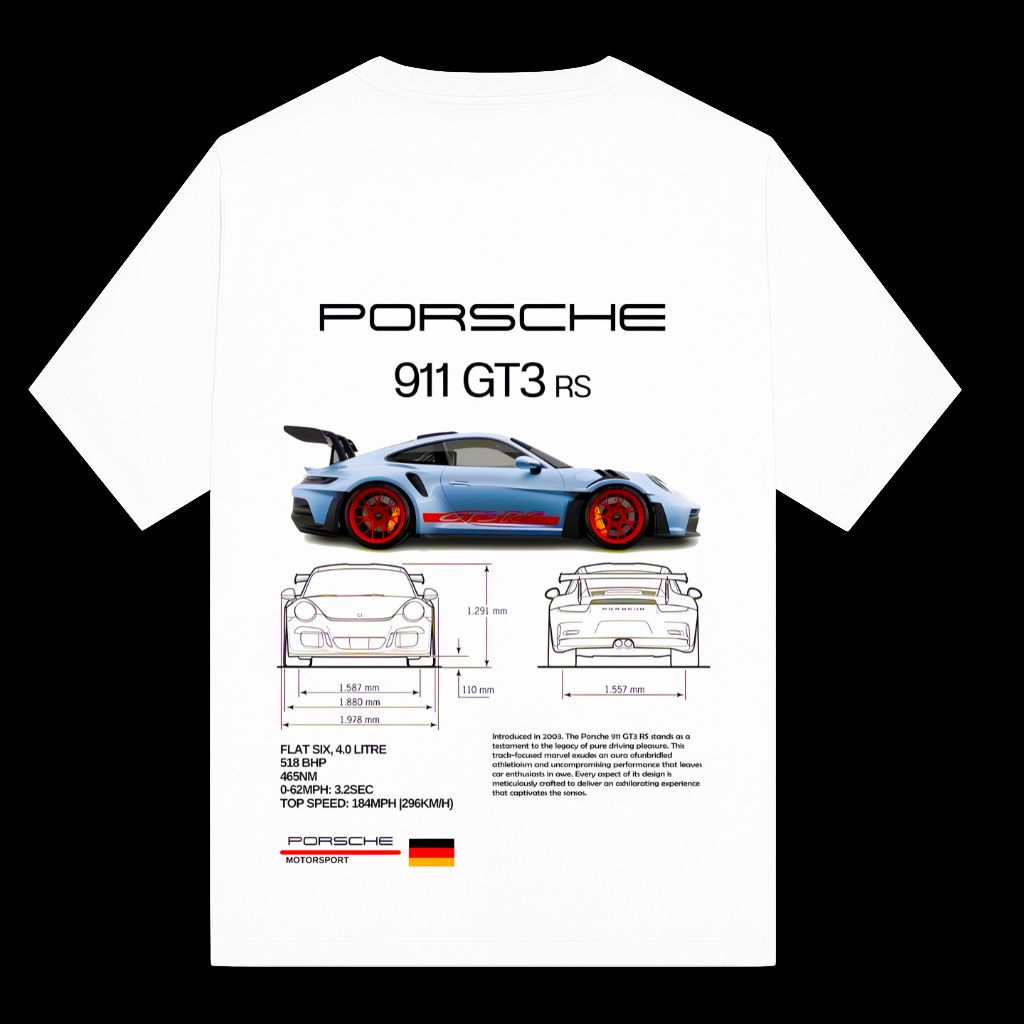 Porsche 911 (7) oversized t shirt of porsche 911