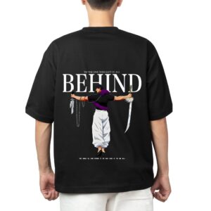 Anime - Behind oversized t shirt