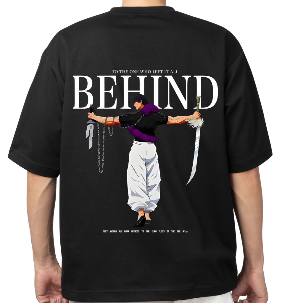 Anime - Behind oversized t shirt